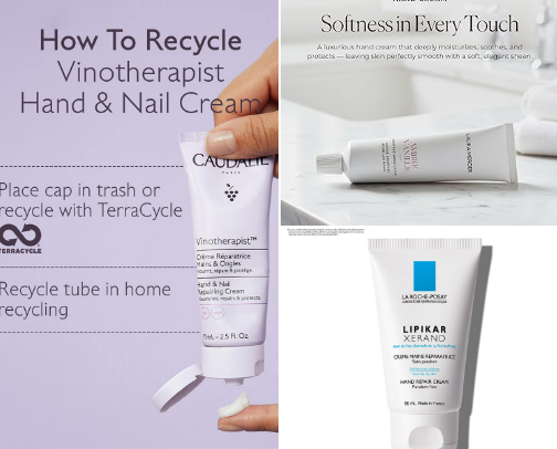 Favorite hand creams cover photo collage