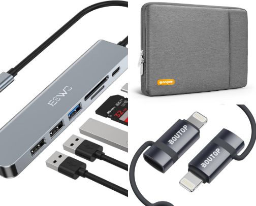 Tech goods - Computer, Phones, TV cover photo collage