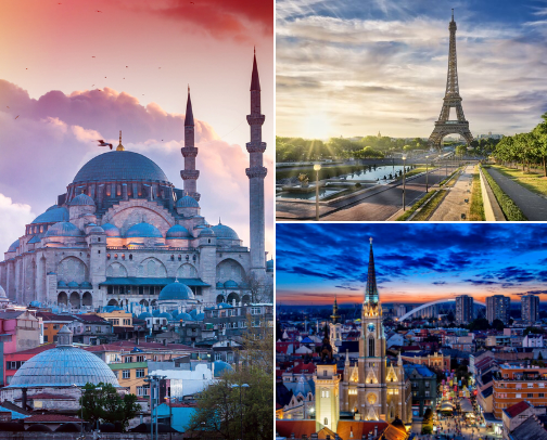 Dream Destinations 🌍💫 cover photo collage