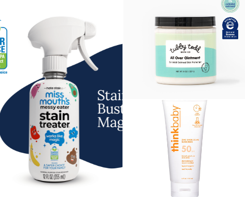 Low-Tox Baby Toiletries cover photo collage