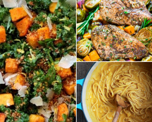 Healthy Fall Meals for Busy Nurses and Wellness
 Advocates. cover photo collage