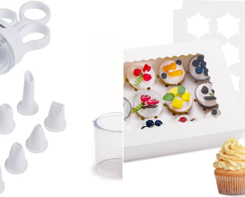 Baking supplies cover photo collage