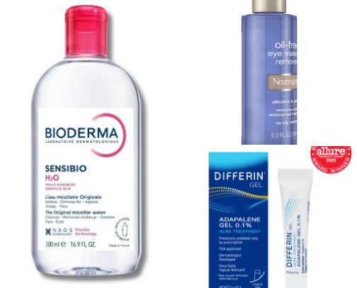 my favorite skincare for combo skin! cover photo collage