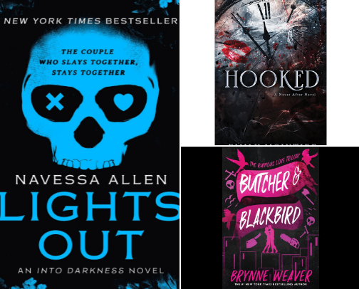 Dark Romance Books for When I Want the Love Story a Little Unhinged cover photo collage