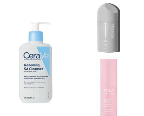 the absolute best skincare products!! cover photo collage