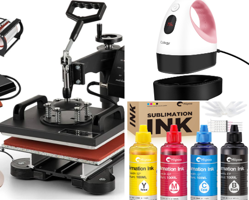 Sublimation & T-Shirt Crafting Essentials cover photo collage