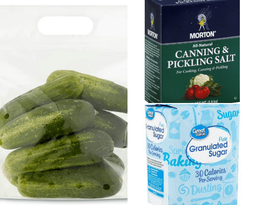 Sweet gherkin recipe cover photo collage