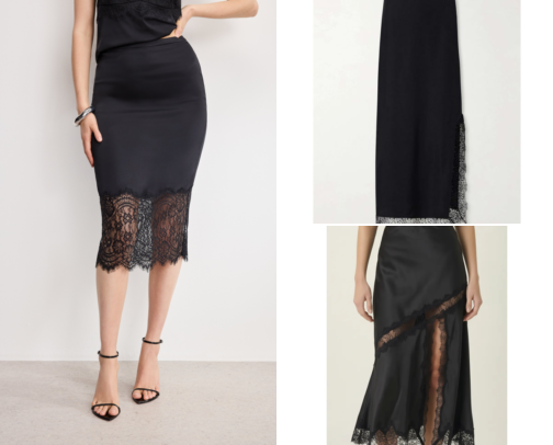 Satin Lace Skirts I'd Actually Wear cover photo collage