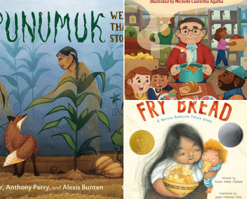 November Kids’ Books: Gratitude, Giving & Gobbles cover photo collage