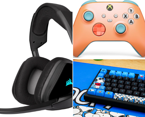 Gaming set up cover photo collage