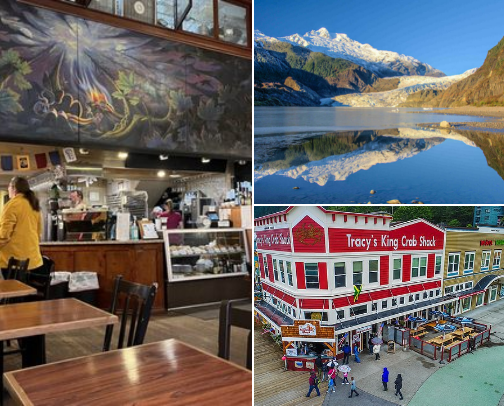 Juneau Alaska visitor’s guide cover photo collage