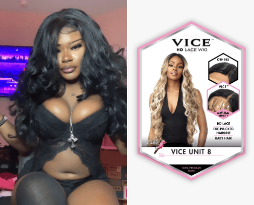 Synthetic wigs cover photo collage