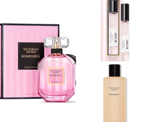 Victoria's secret fragrance cover photo collage