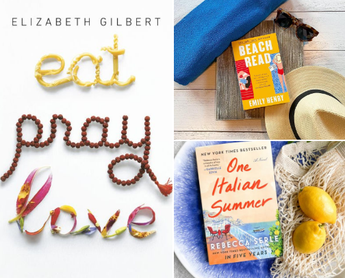Vacation Vibes in Paperback Form cover photo collage