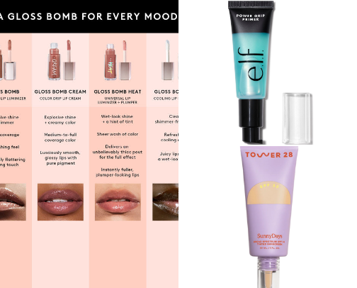 beauty recs 💋💄 cover photo collage