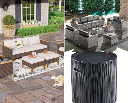 The Perfect Getaway Patio cover photo collage