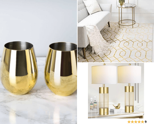 Golden Glam cover photo collage