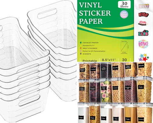 Must-Have Bins for a Tidy Pantry cover photo collage