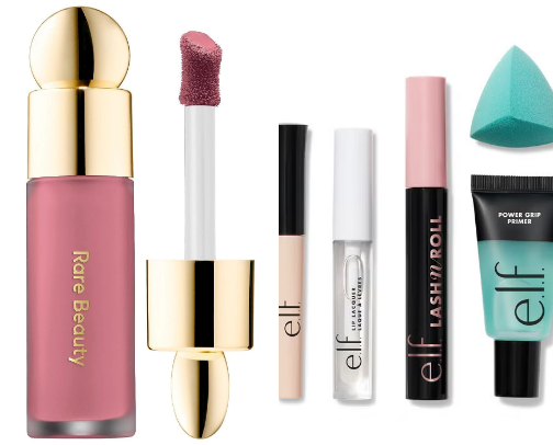 beauty products cover photo collage