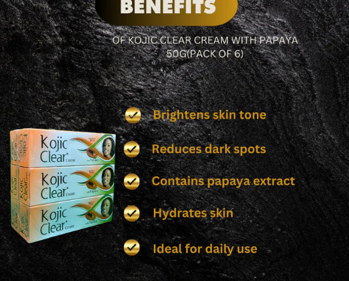 kojic clear cream cover photo collage