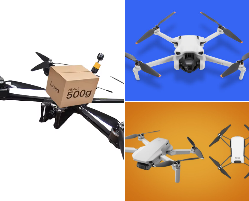 DRONES used for AERIAL SHOW cover photo collage