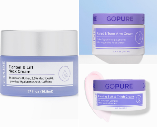 Skin tightening products cover photo collage
