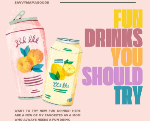 Want to try new fun drinks? Here are a few of my favorites as a mom who always needs a fun drink cover photo collage