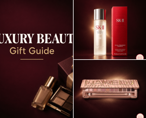 Luxury Beauty Gift Guide cover photo collage