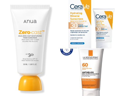 Favorite Sunscreens cover photo collage