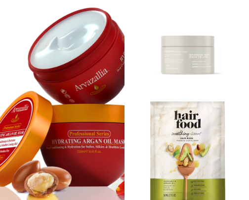 Hair mask to dry hair cover photo collage