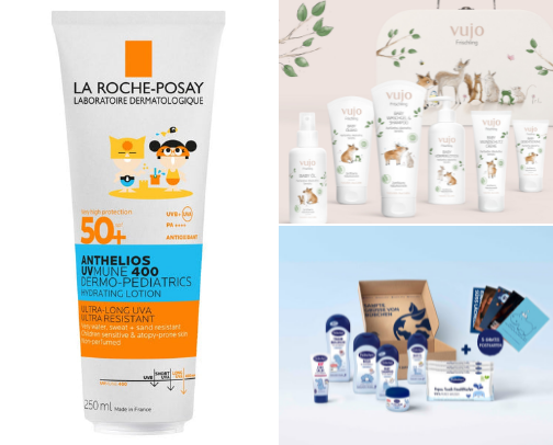 “Gentle touch on your baby’s skin, with purity and happiness combined” ✅ cover photo collage