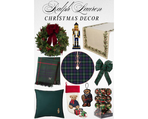 Ralph Lauren Inspired Christmas Decor cover photo collage