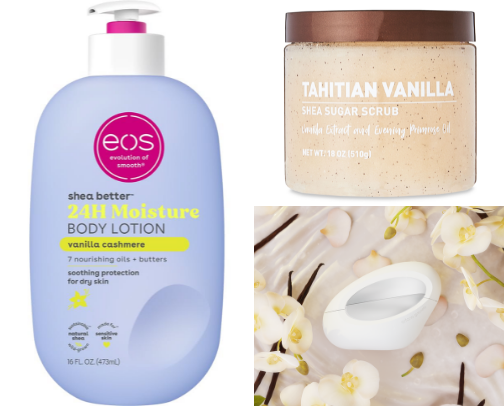 PRODUCTS TO SMELL LIKE A VANILLA CUPCAKE cover photo collage