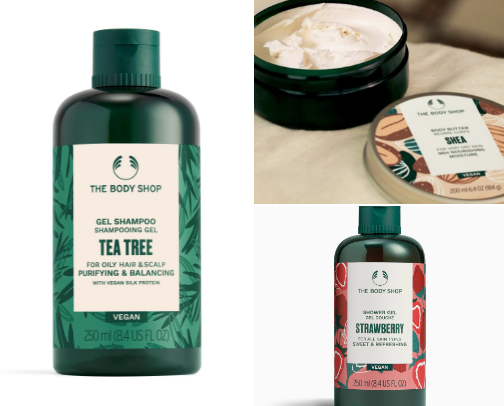 Fave Products from THE BODYSHOP 🍓☘️🥥 cover photo collage