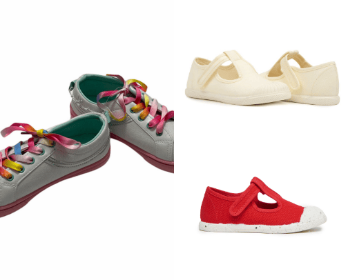 Children's shoes cover photo collage