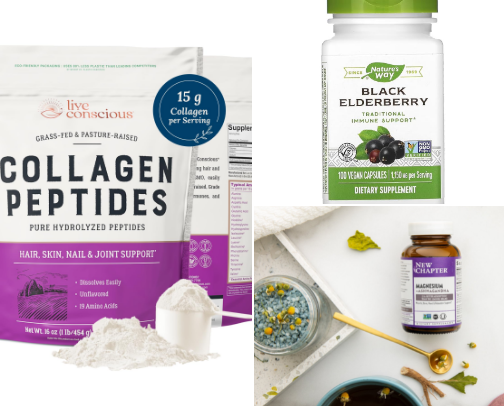 Supplements Recs-Level up your health game cover photo collage