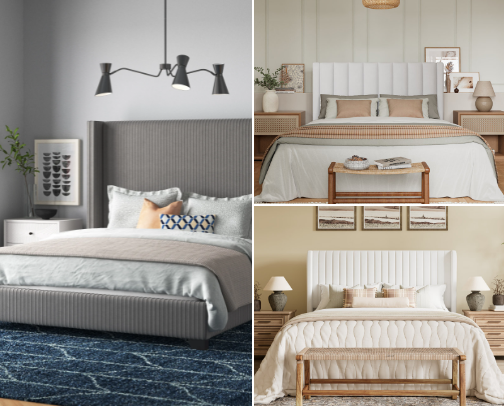 My Cozy Bedroom Favorites from Wayfair cover photo collage