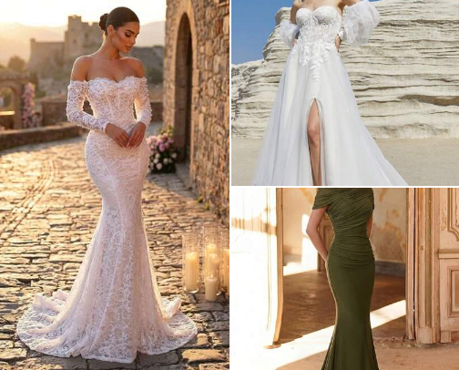 Your Dream Dress Awaits: Classy & Elegant Wedding Styles 💕 cover photo collage