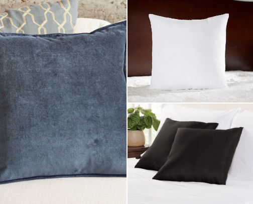 Bedding Throw Pillows cover photo collage
