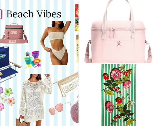 Elevated Beach Day Essentials cover photo collage