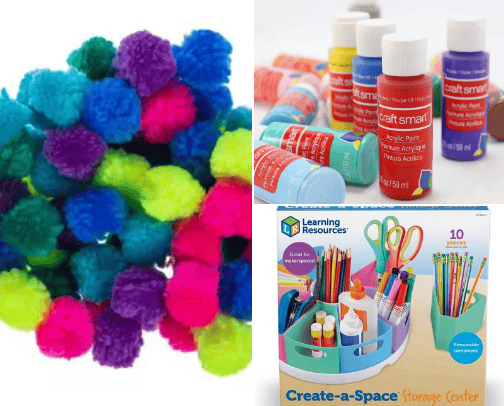 Kids craft supplies cover photo collage