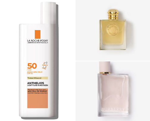 Beauty products cover photo collage