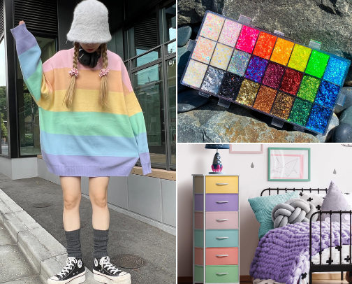 Be a Rainbow Girl Like Me 🌈🐱 cover photo collage