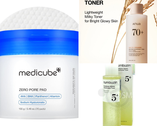 Fave Kbeauty Toners & Toner Pads cover photo collage