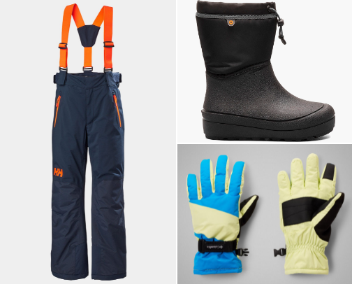 High Quality Snow Gear for kids cover photo collage