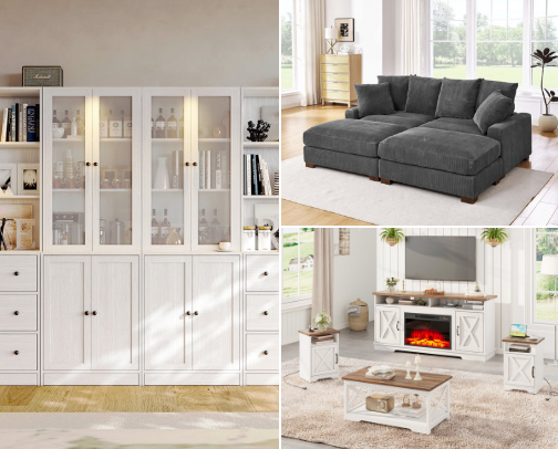 modern house, apartment, everything for your sweet home cover photo collage