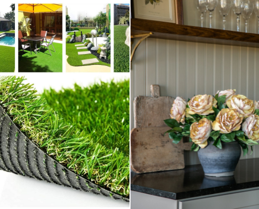 Non-living garden decor cover photo collage