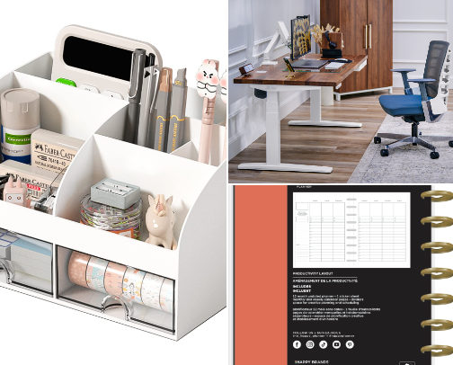 🏆 Home Office Essentials for a More Productive Workspace cover photo collage
