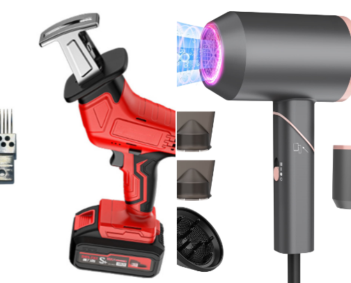 Hair care equipment cover photo collage