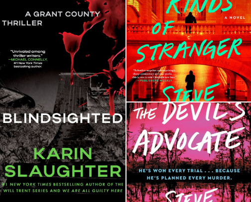 Recent 5⭐️ thriller books cover photo collage